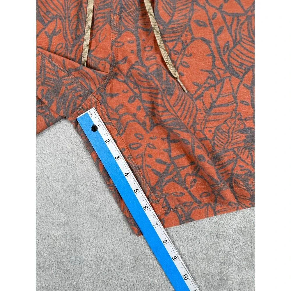 Howler Brothers Deep Set Swim Trunks Mens Large Brown Leaf 7in Board Shorts